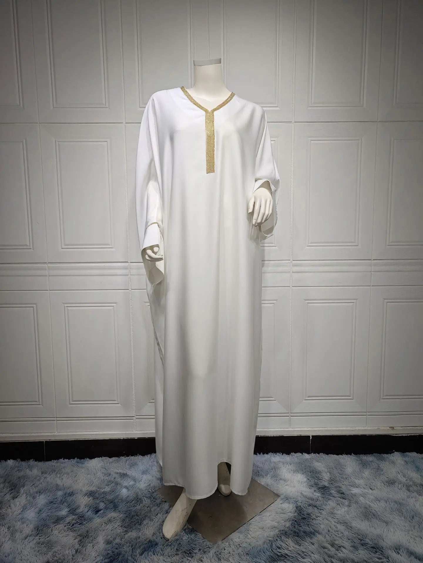 Crystal Batwing Diamond Abaya - Abaya Vida