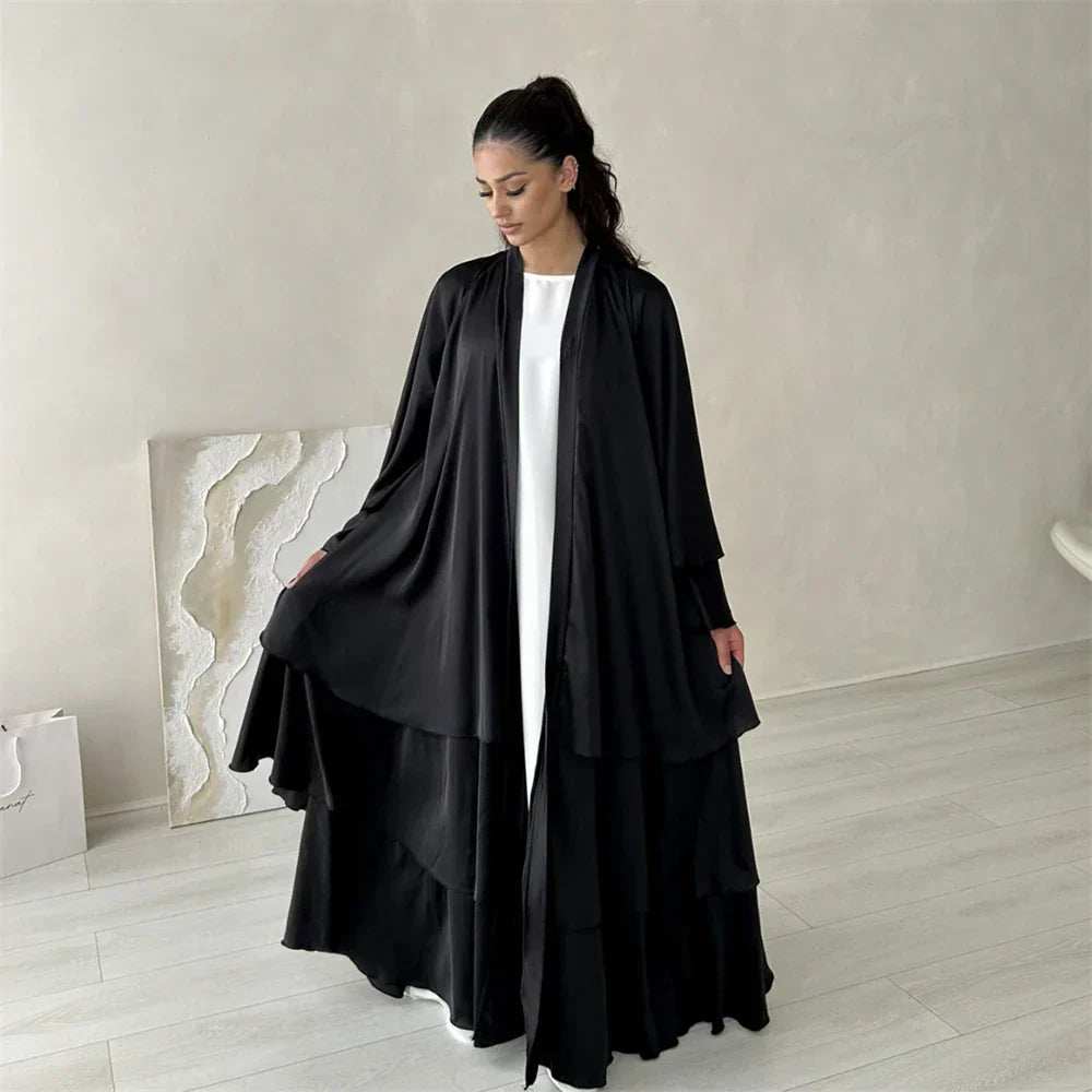Satin Serenity Abaya - Abaya Vida