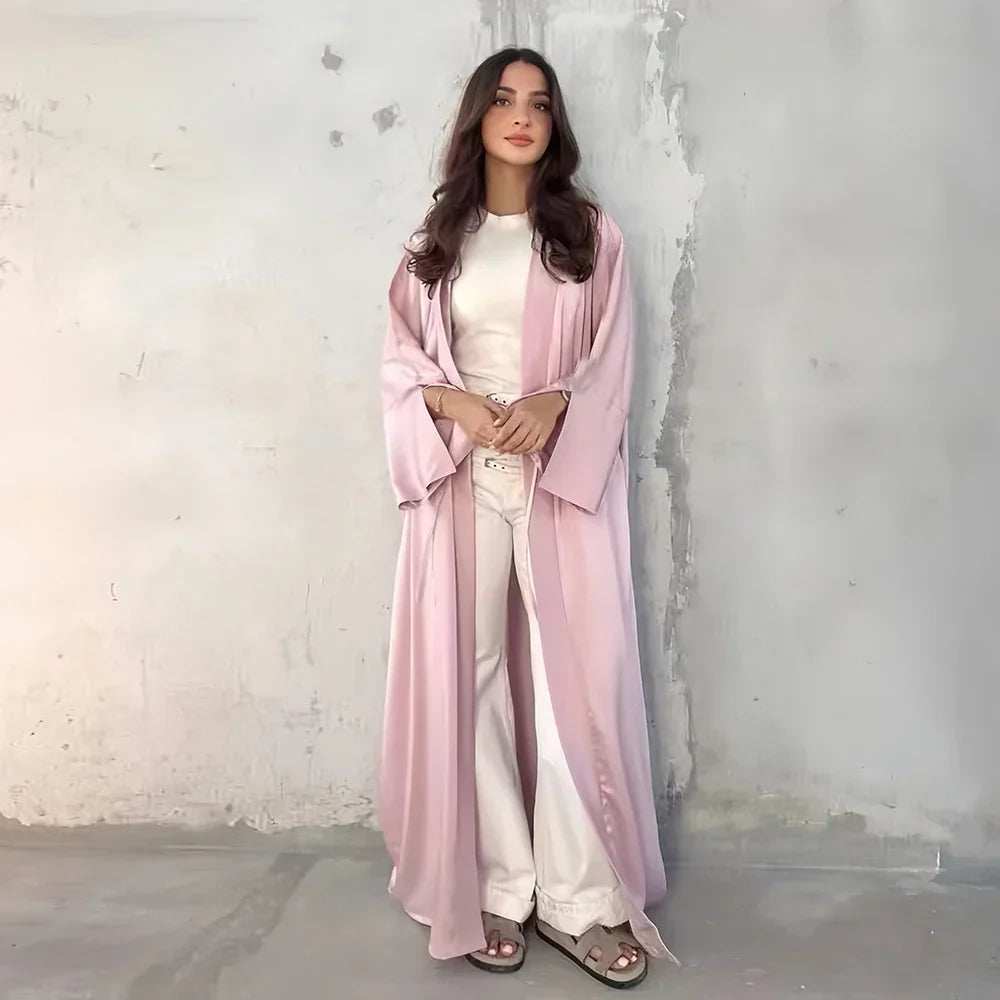 Pearl Satin Abaya - Abaya Vida