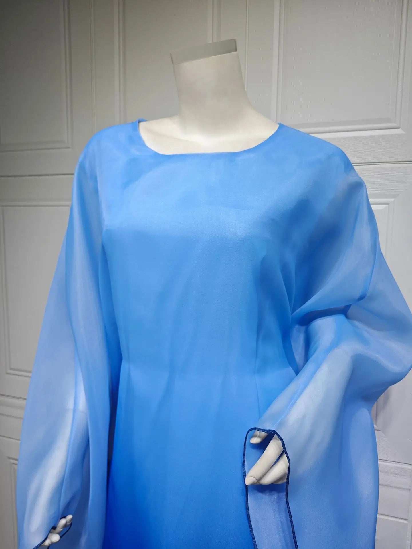 Gradient Satin Abaya - Abaya Vida