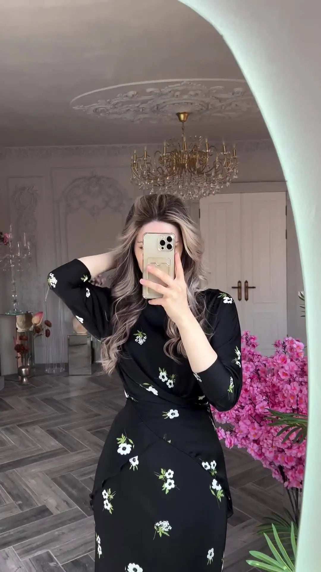 Desert Breeze Printed Abaya Suit - Abaya Vida