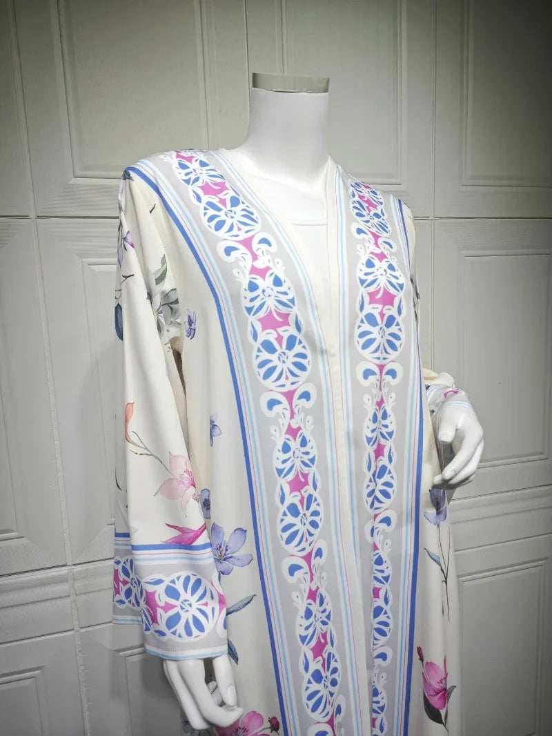 Floral Elegance Abaya - Abaya Vida