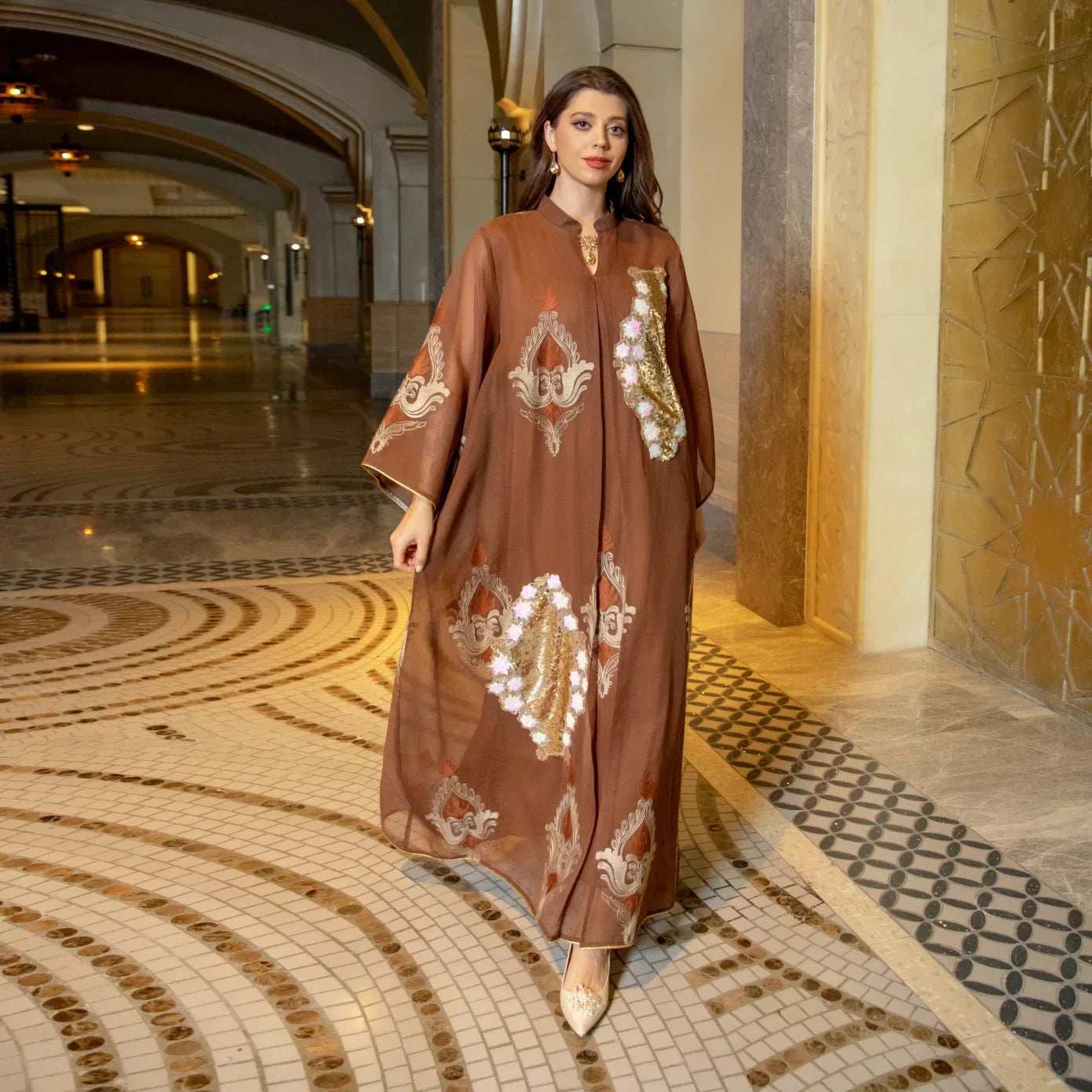 Midnight Radiance Abaya - Abaya Vida