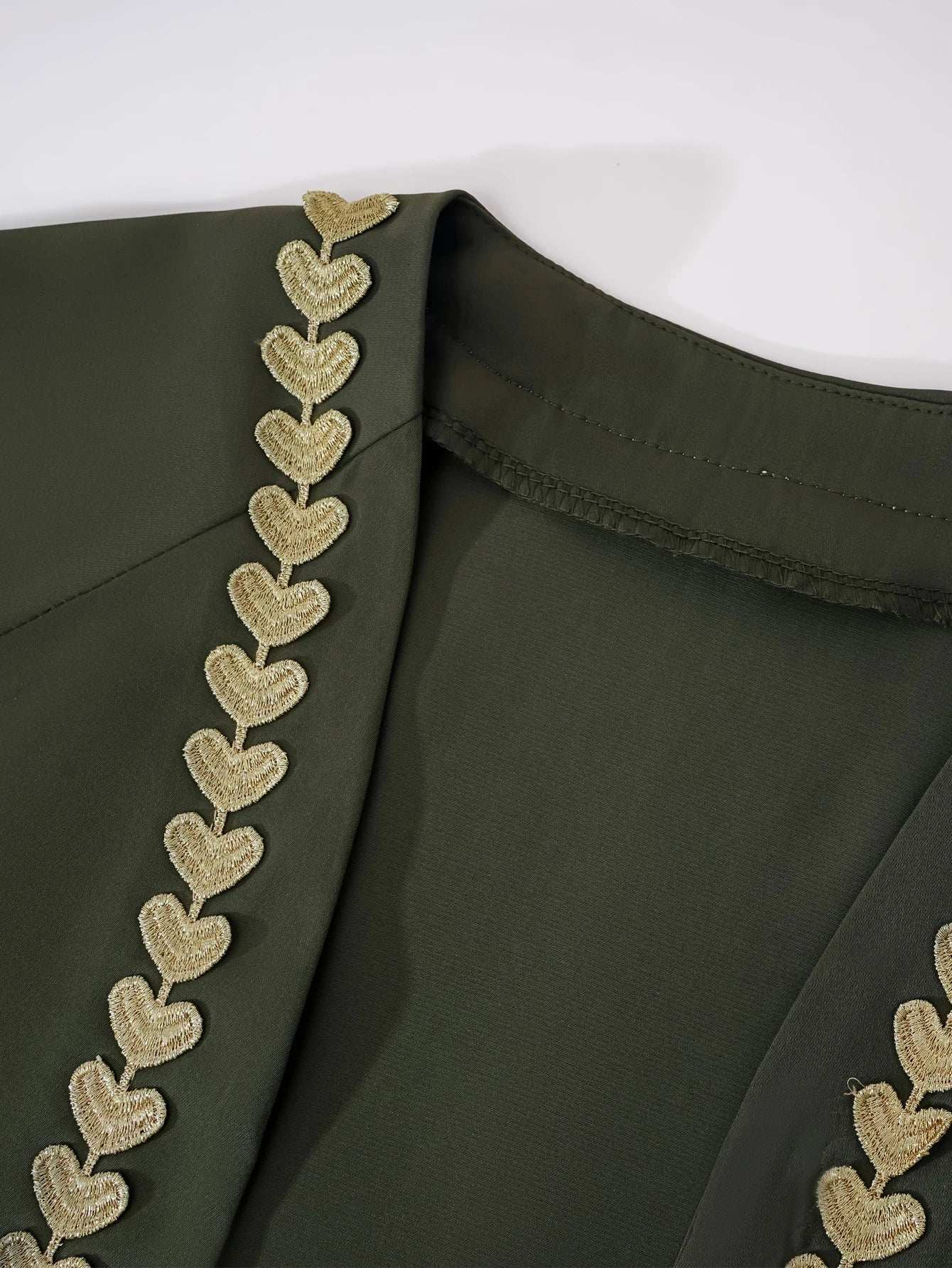 Emerald Gold Edge Abaya - Abaya Vida