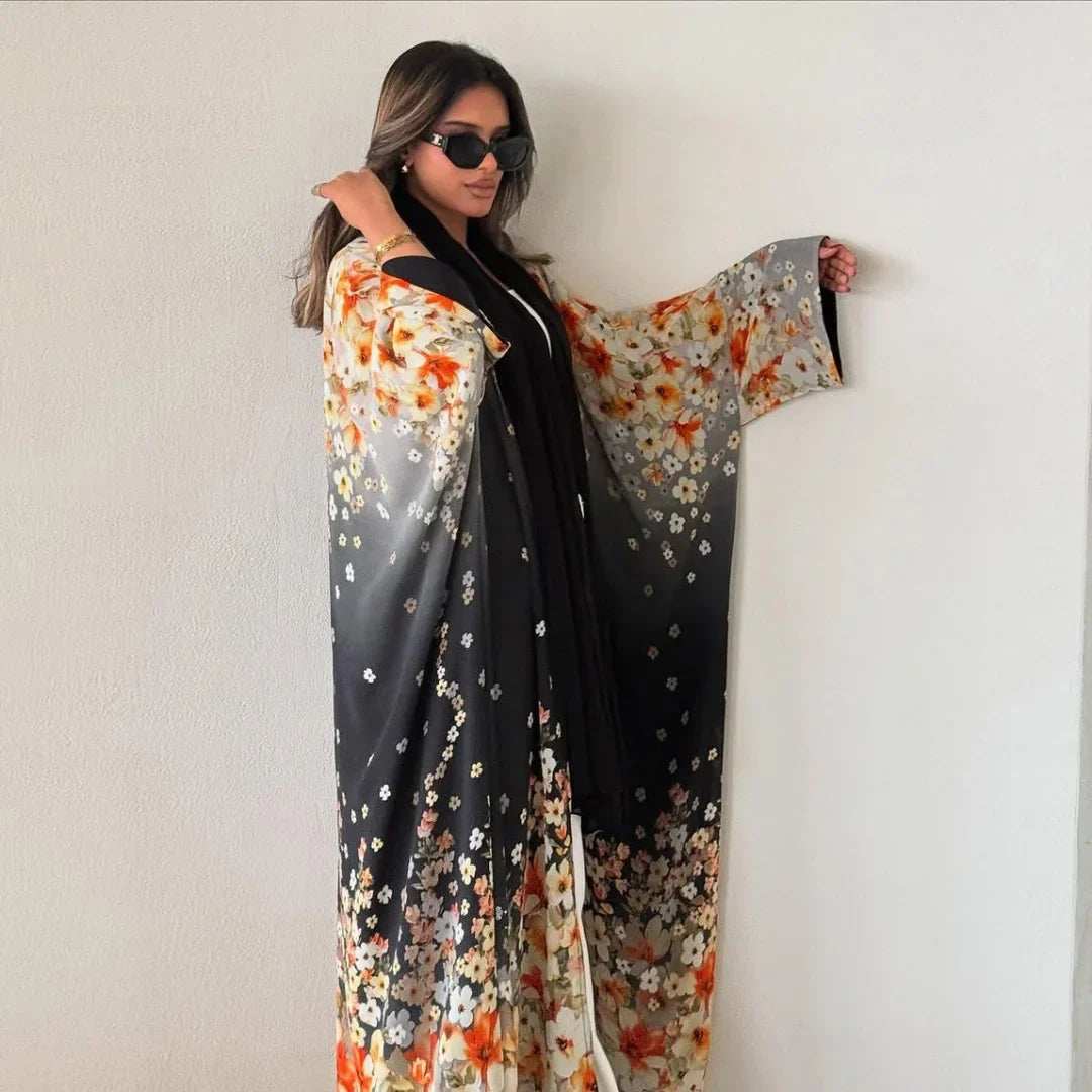 Bloom Print Abaya - Abaya Vida