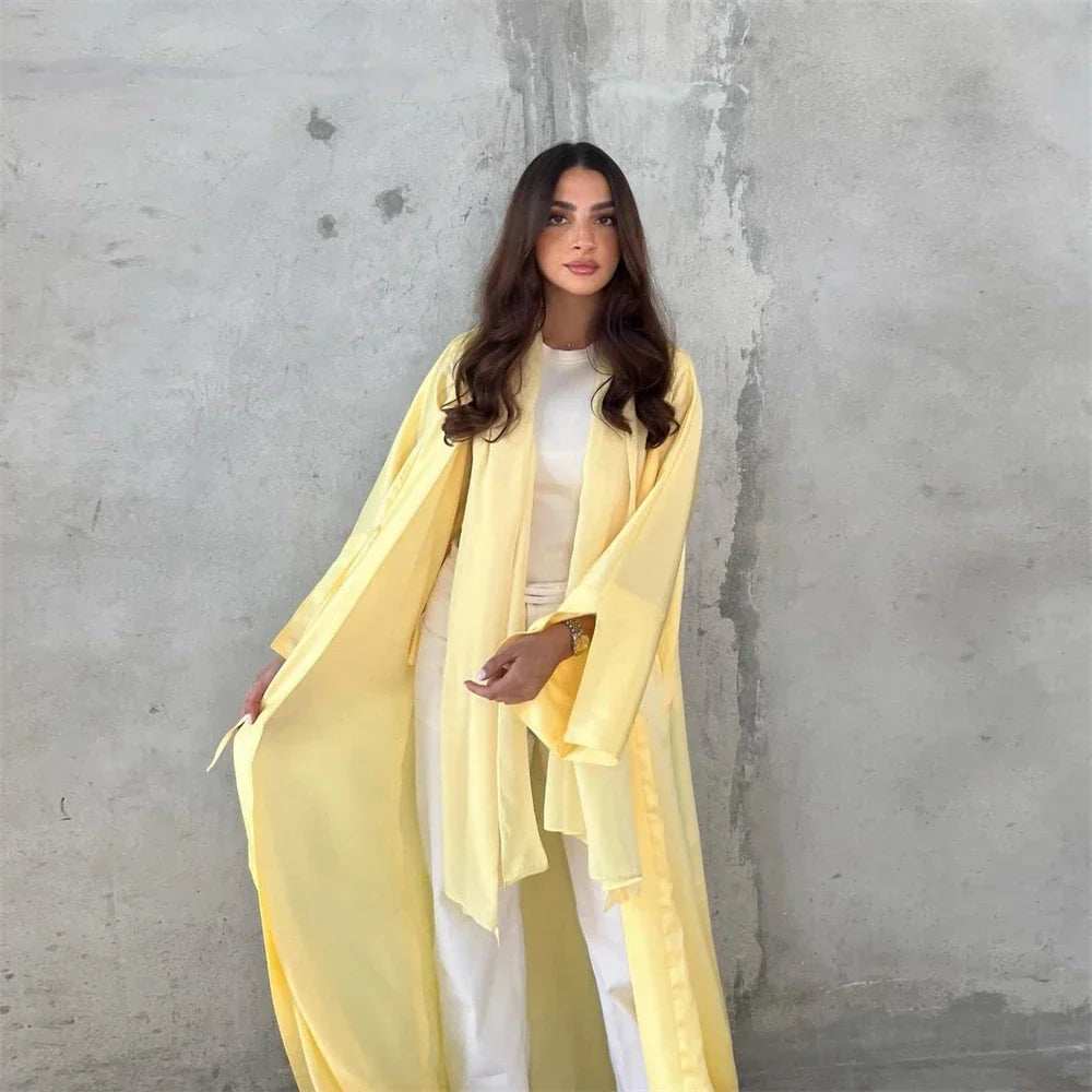 Pearl Satin Abaya - Abaya Vida