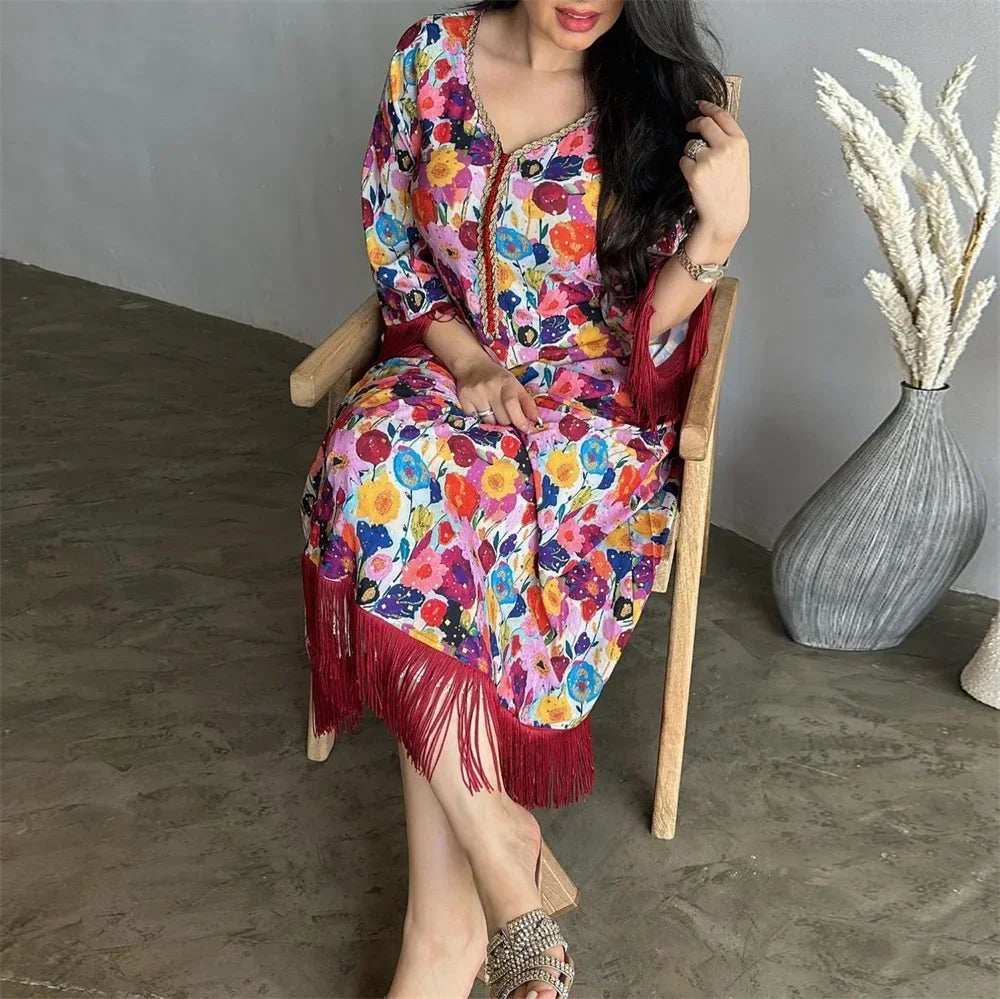 Tassel Grace Kaftan - Abaya Vida