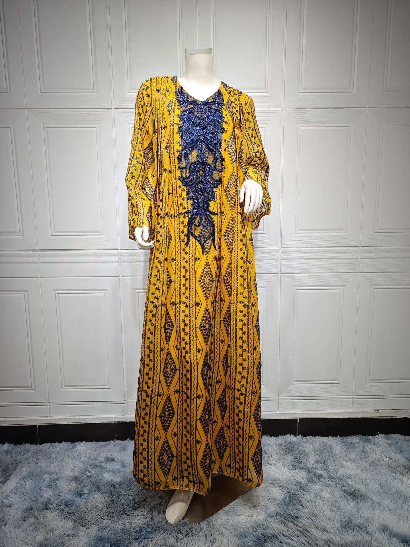 Regal Beaded Embroidered Abaya - Abaya Vida