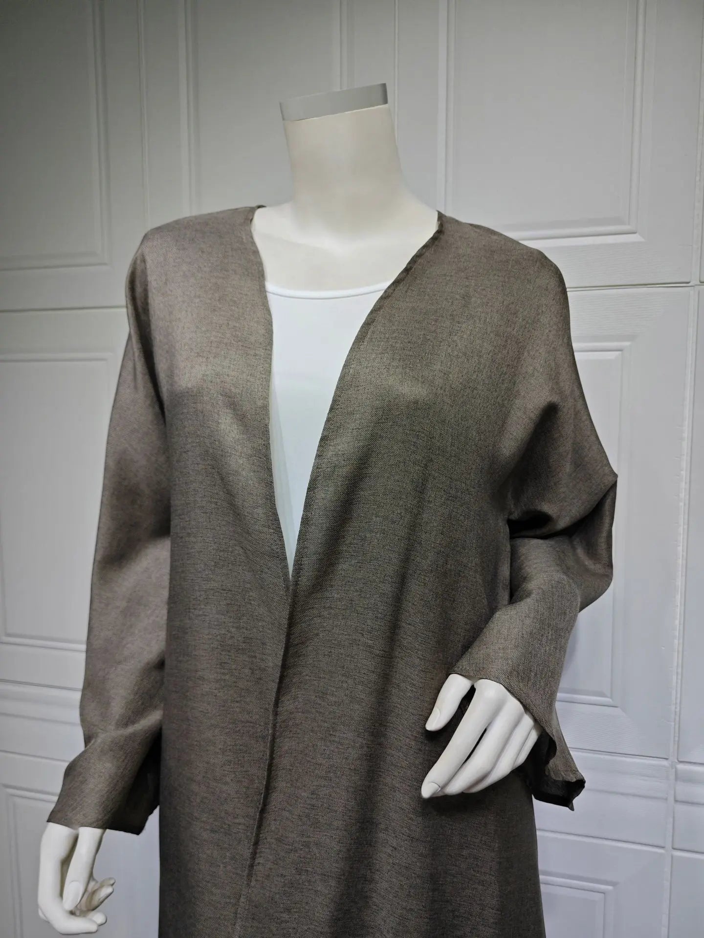 Eid Cardigan Robe – Wide Draped Open Front Abaya | AbayaVida