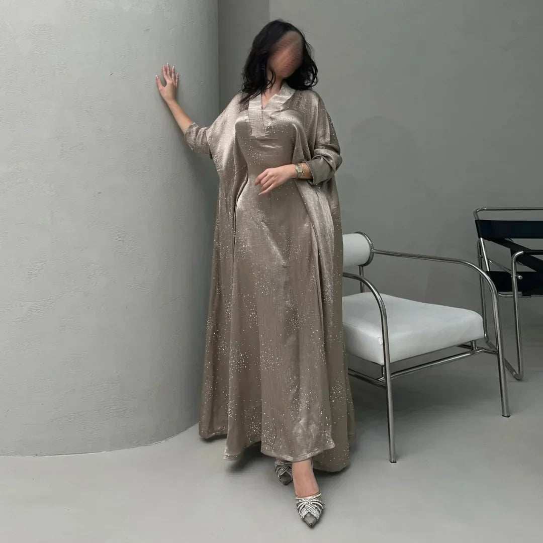 Satin Grace Abaya - Abaya Vida