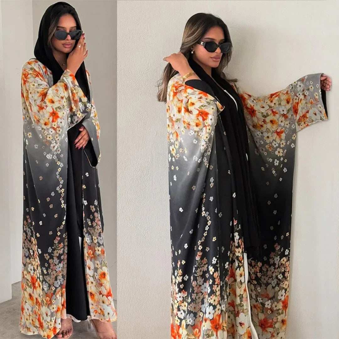 Bloom Print Abaya - Abaya Vida