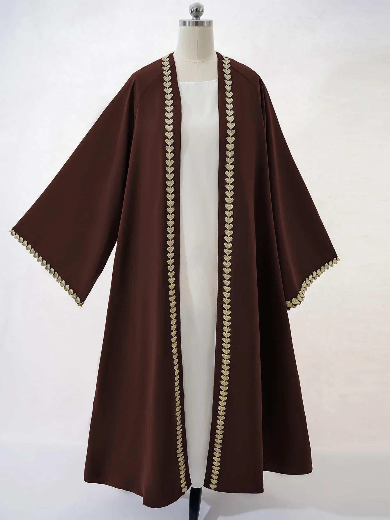 Emerald Gold Edge Abaya - Abaya Vida