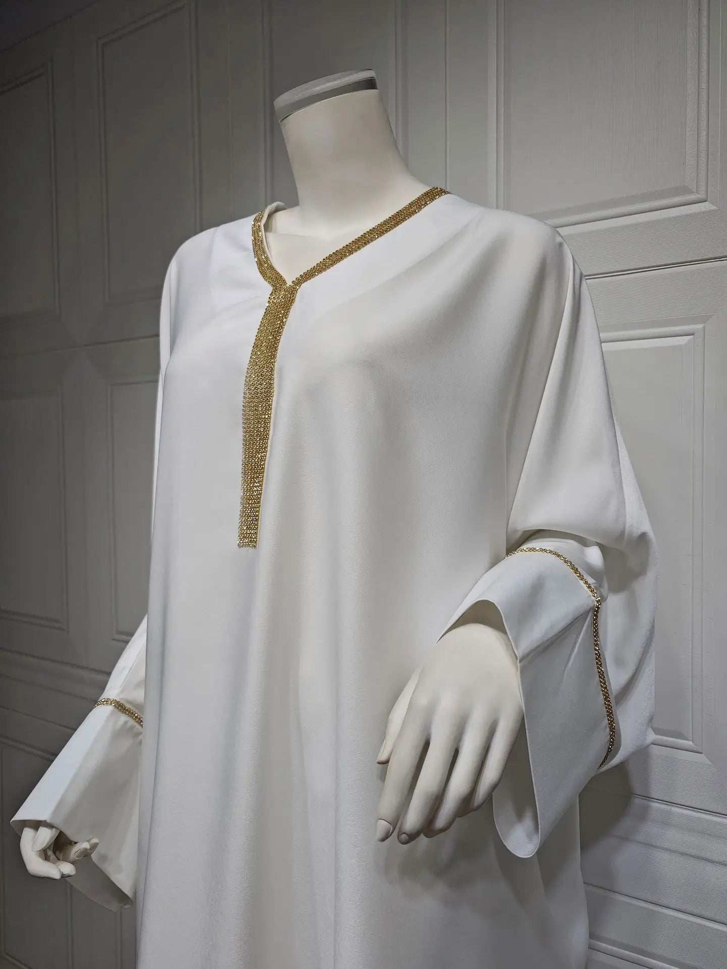 Crystal Batwing Diamond Abaya - Abaya Vida
