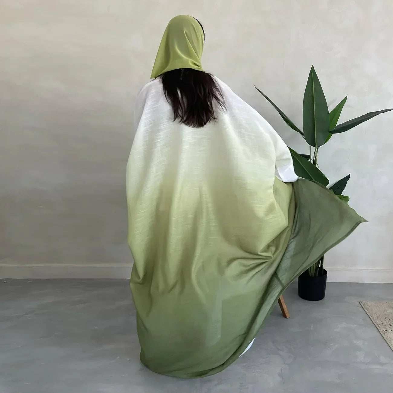 Gradient Shine Abaya Set - Abaya Vida