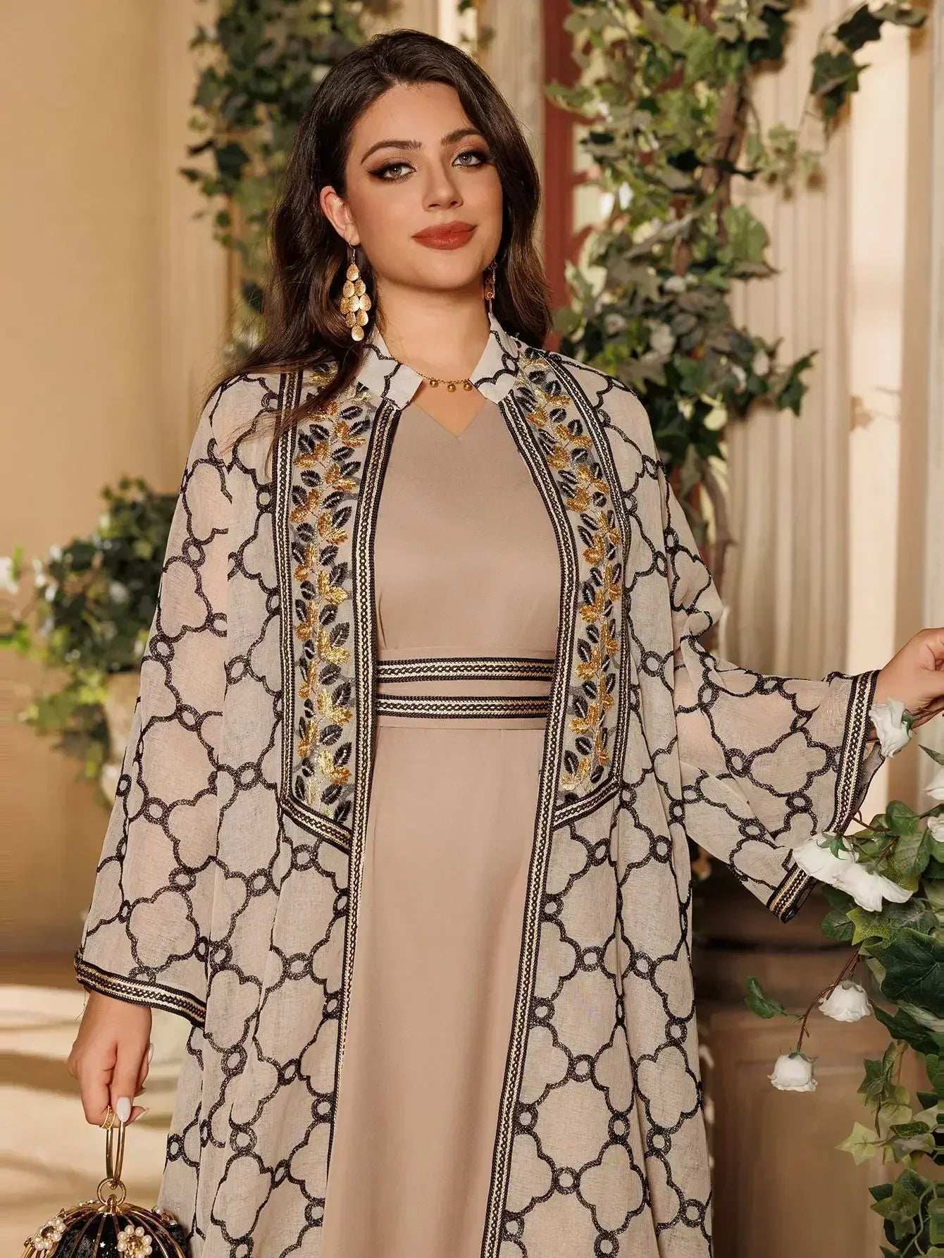 Embroidered Eid Abaya Set - Abaya Vida