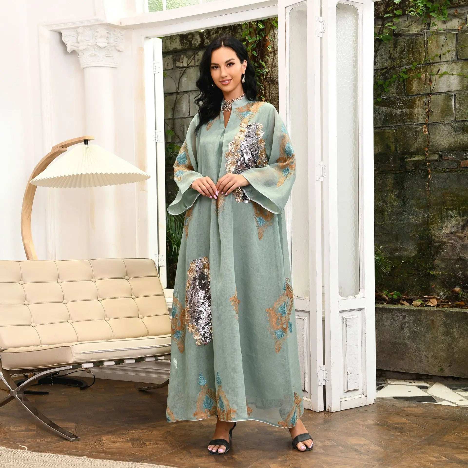 Midnight Radiance Abaya - Abaya Vida