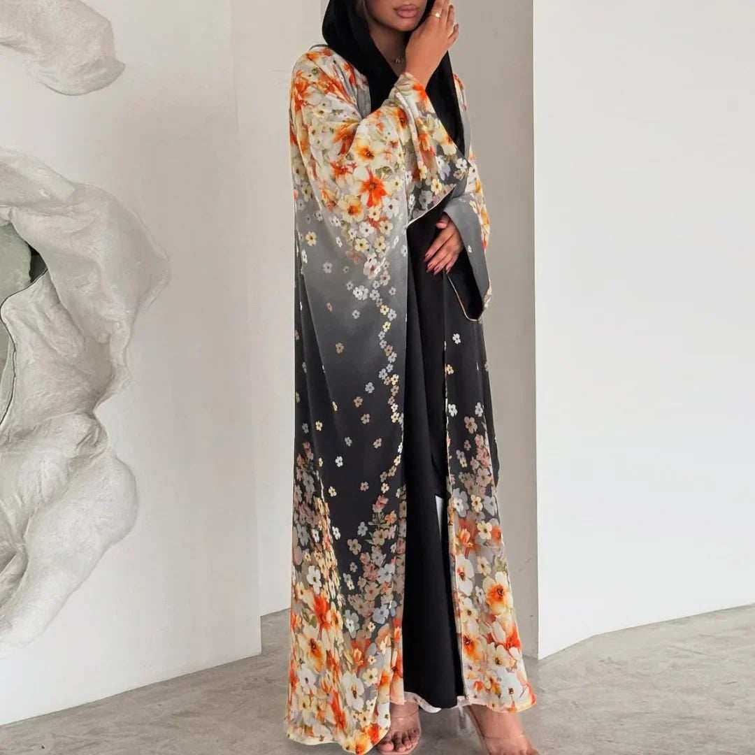 Bloom Print Abaya - Abaya Vida