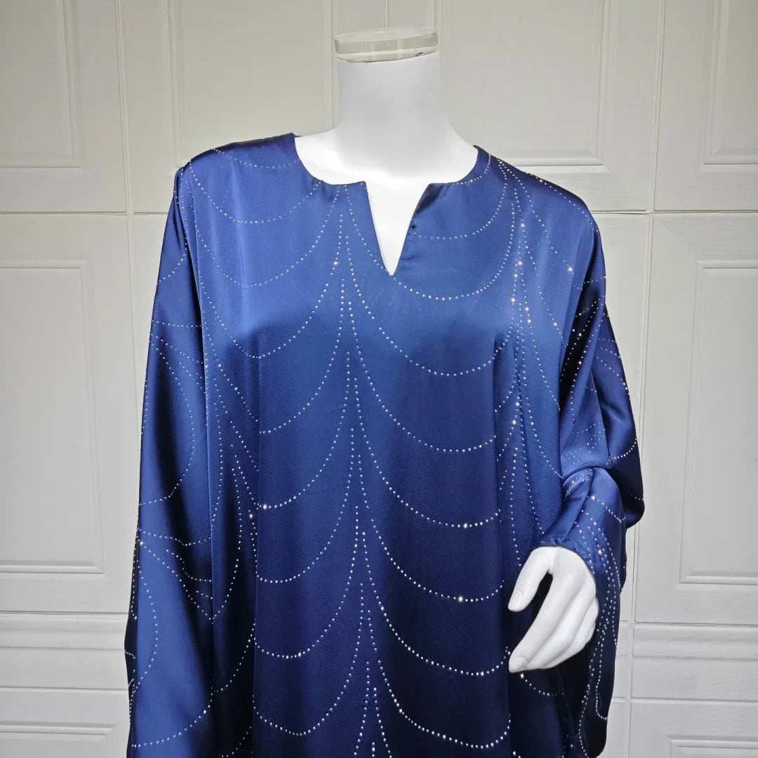 Diamond Satin Abaya - Abaya Vida