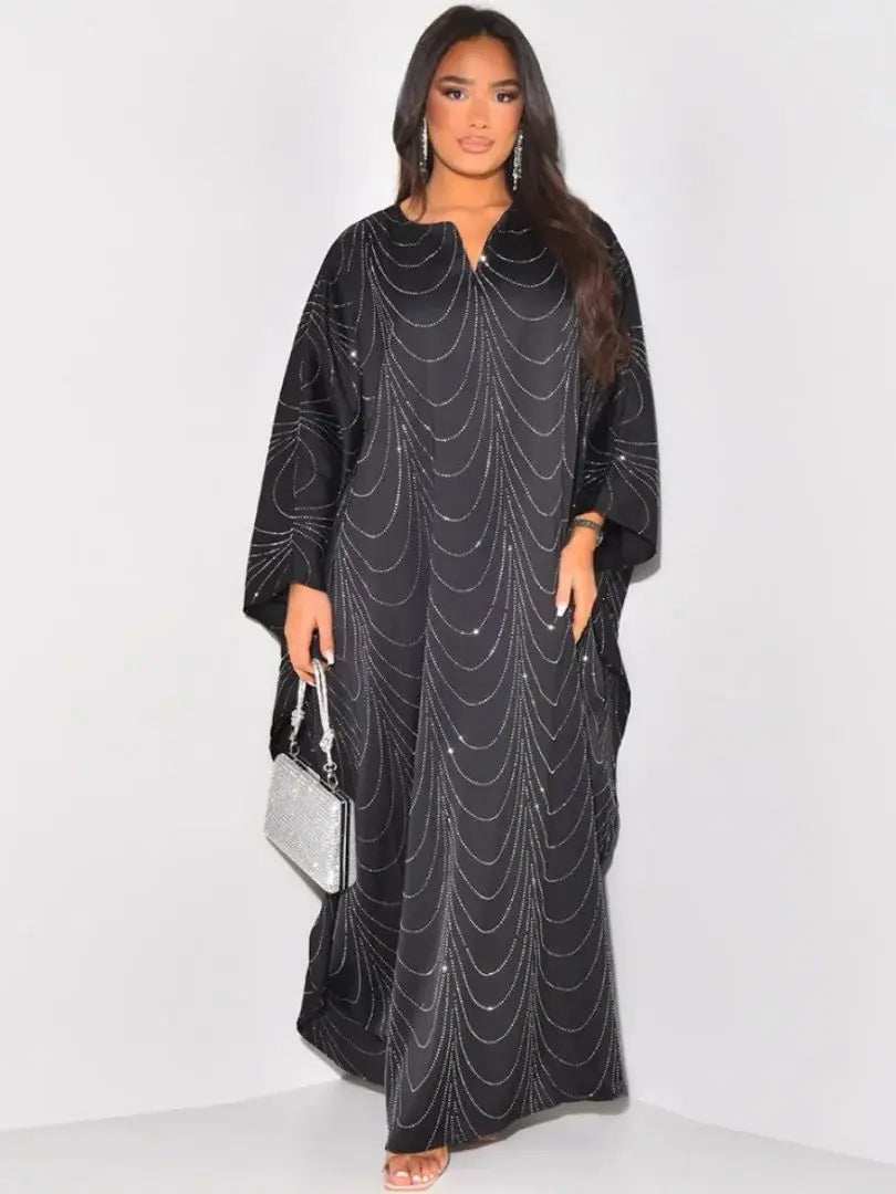 Diamond Satin Abaya - Abaya Vida