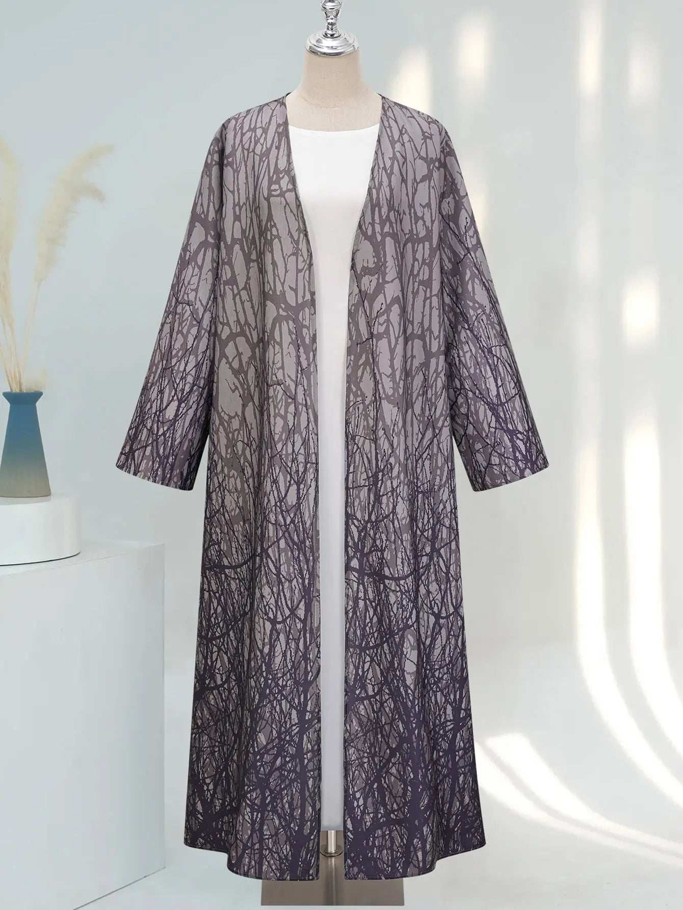 Grey Aura Abaya - Abaya Vida