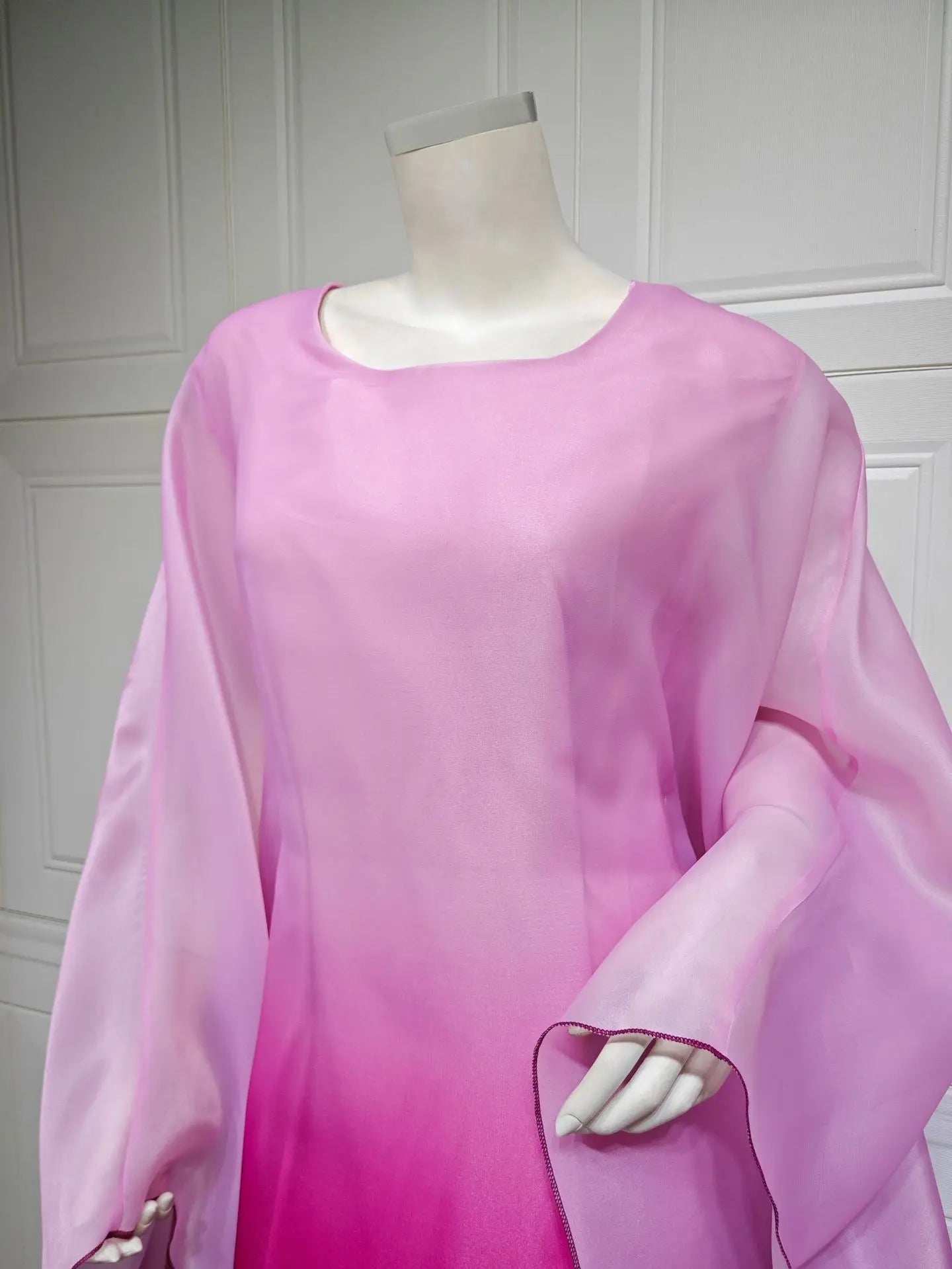 Gradient Satin Abaya - Abaya Vida