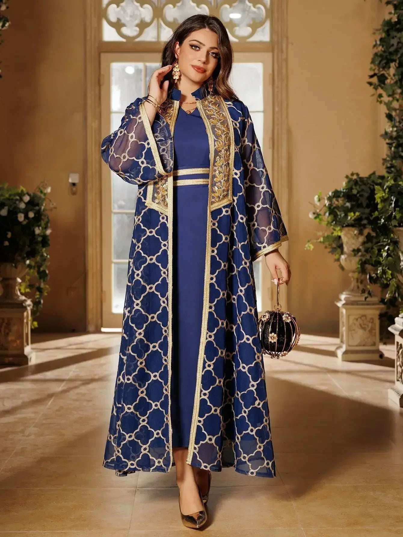 Embroidered Eid Abaya Set - Abaya Vida