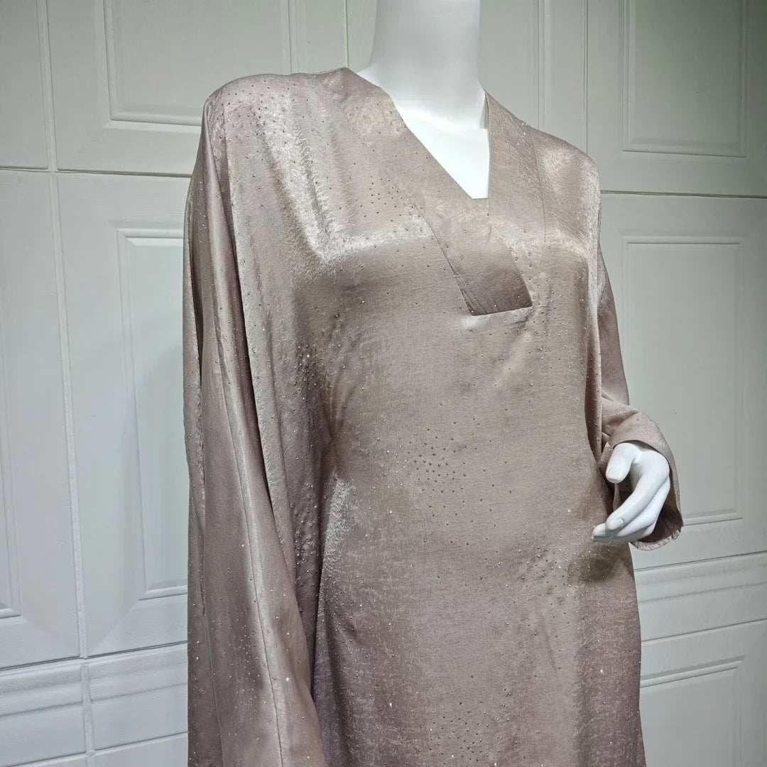 Satin Grace Abaya - Abaya Vida