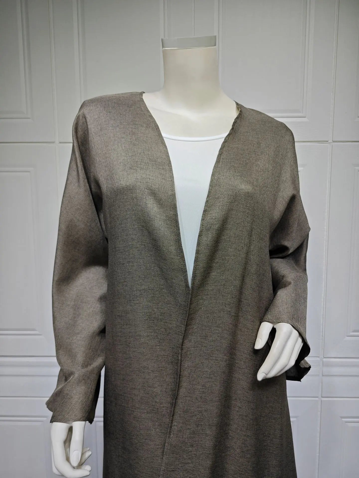 Eid Cardigan Robe – Wide Draped Open Front Abaya | AbayaVida