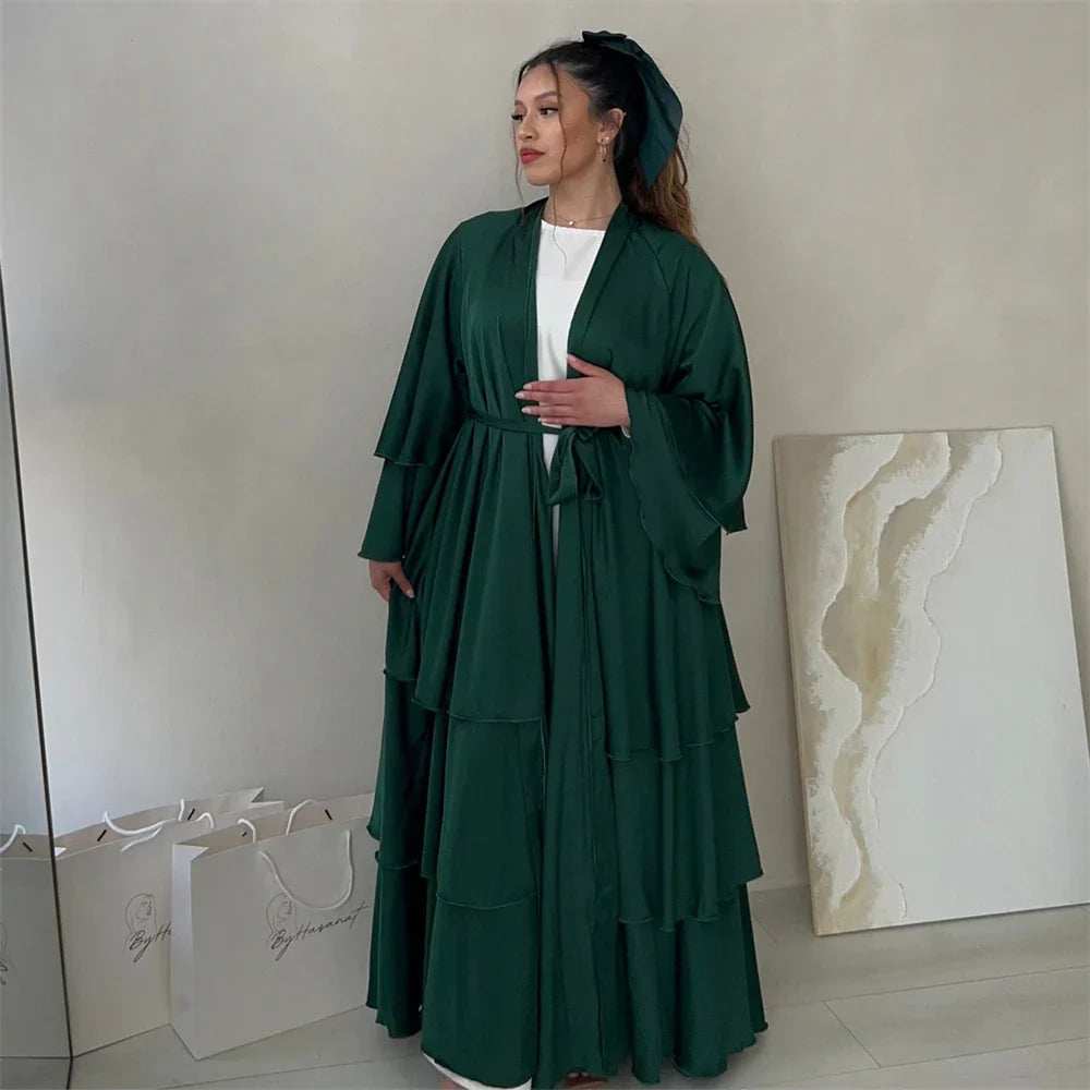 Satin Serenity Abaya - Abaya Vida