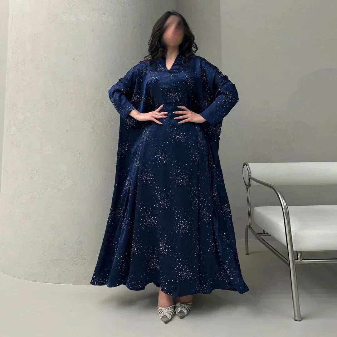 Satin Grace Abaya - Abaya Vida