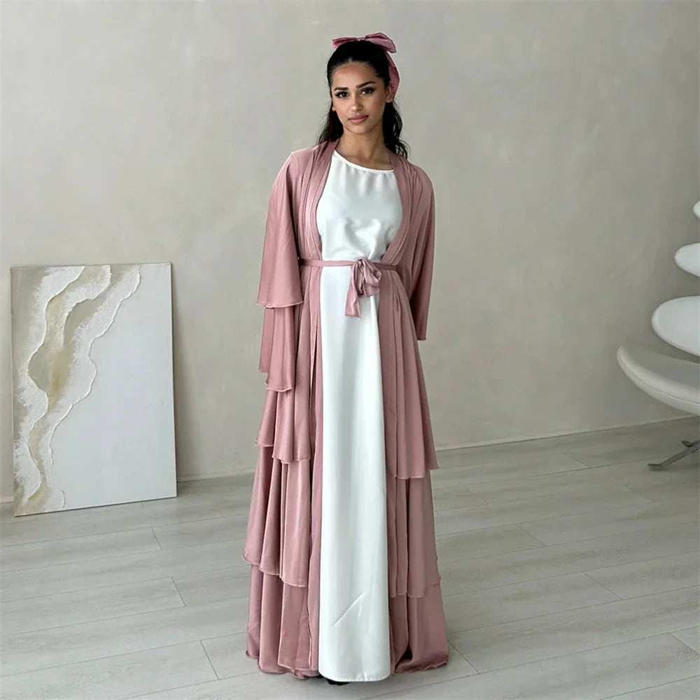 Satin Serenity Abaya - Abaya Vida