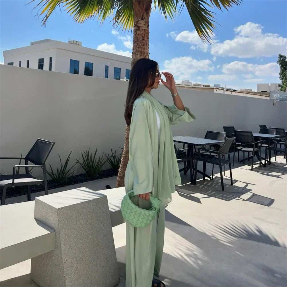 Pearl Satin Abaya - Abaya Vida