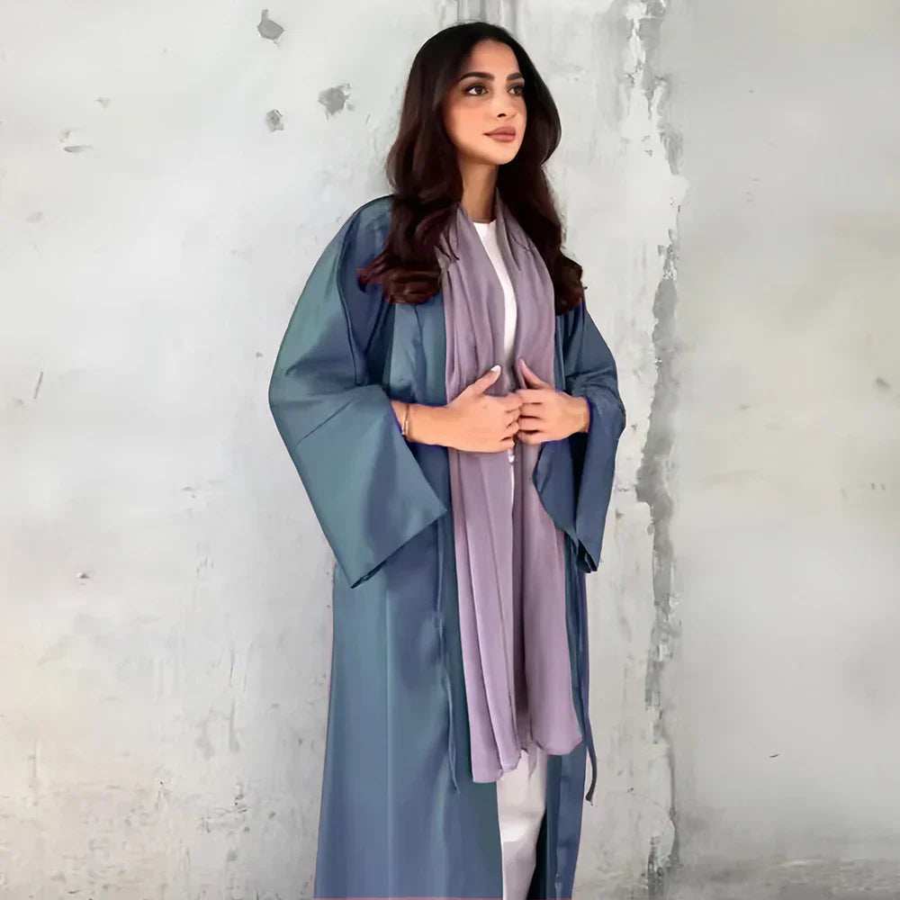 Pearl Satin Abaya - Abaya Vida