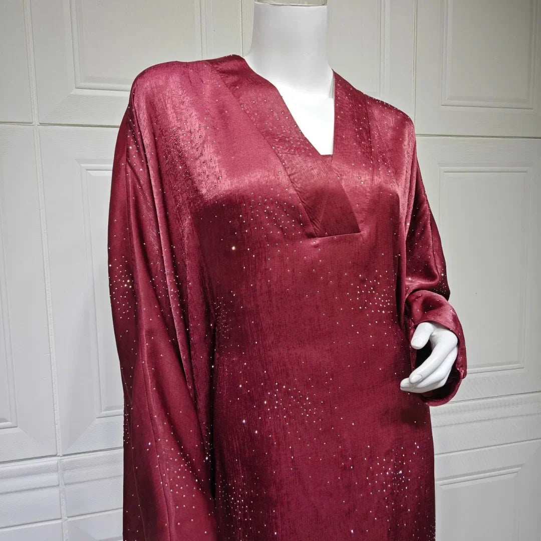 Satin Grace Abaya - Abaya Vida