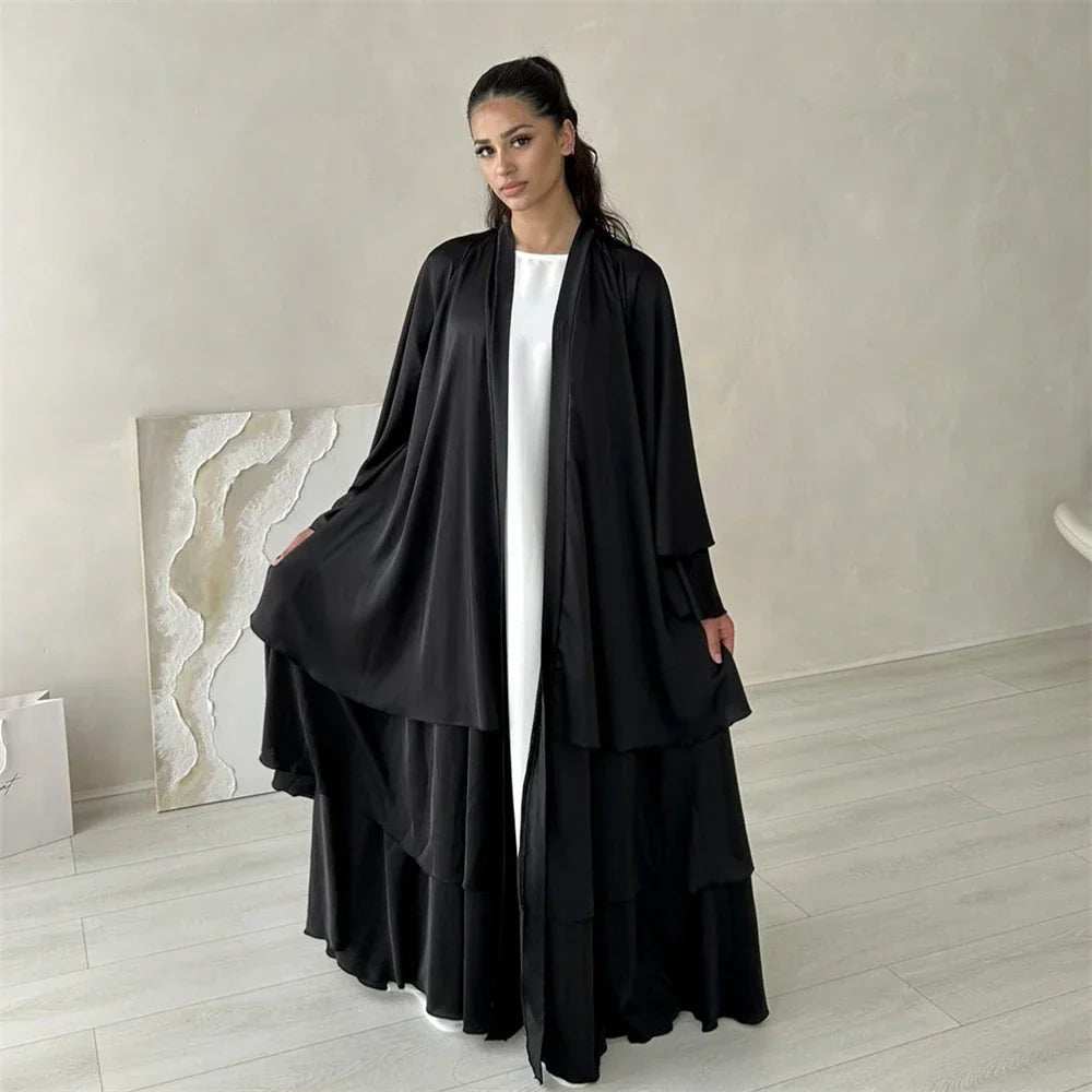 Satin Serenity Abaya - Abaya Vida