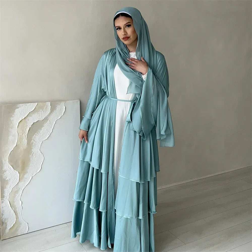 Satin Serenity Abaya - Abaya Vida