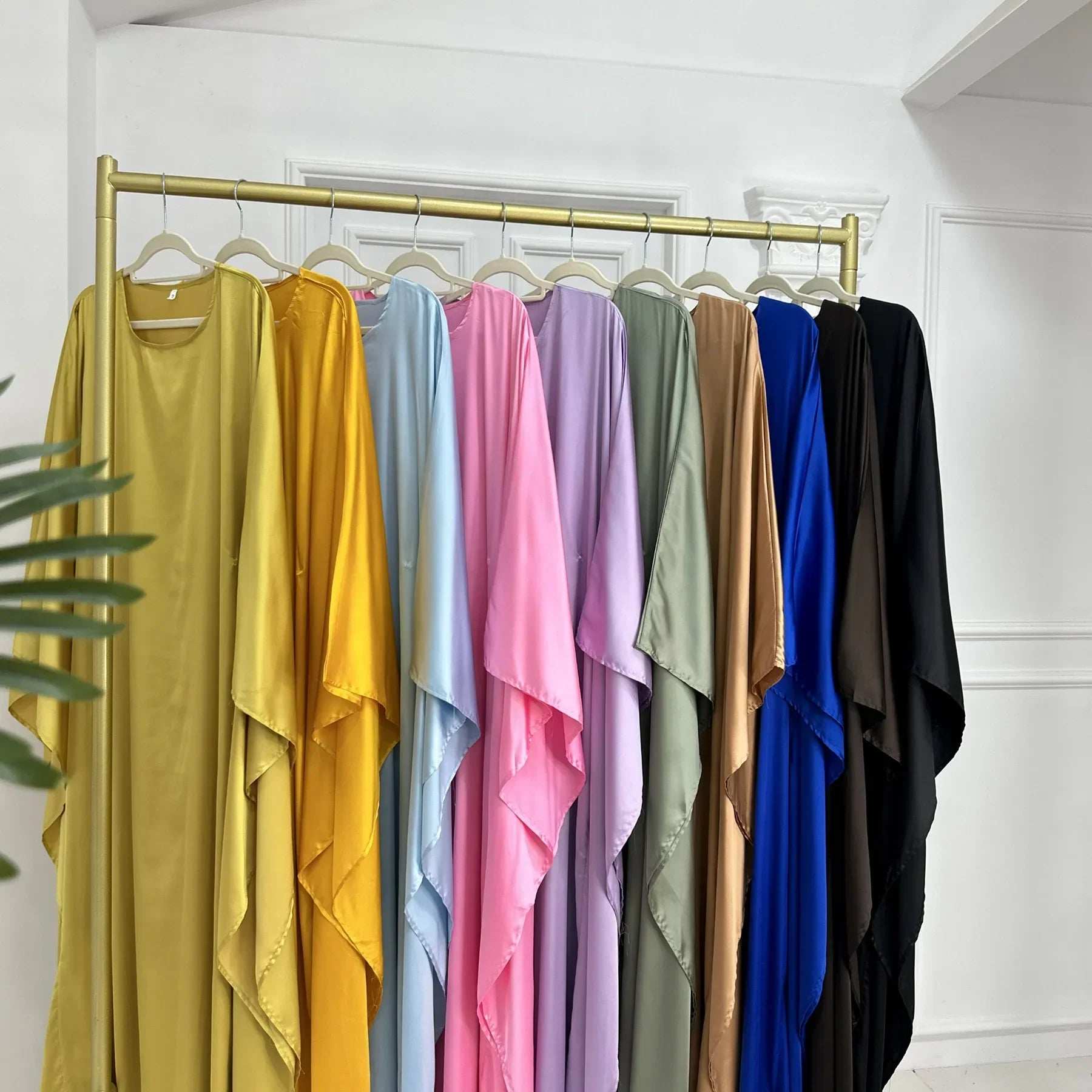 Satin Cloak Style Abaya - Abaya Vida