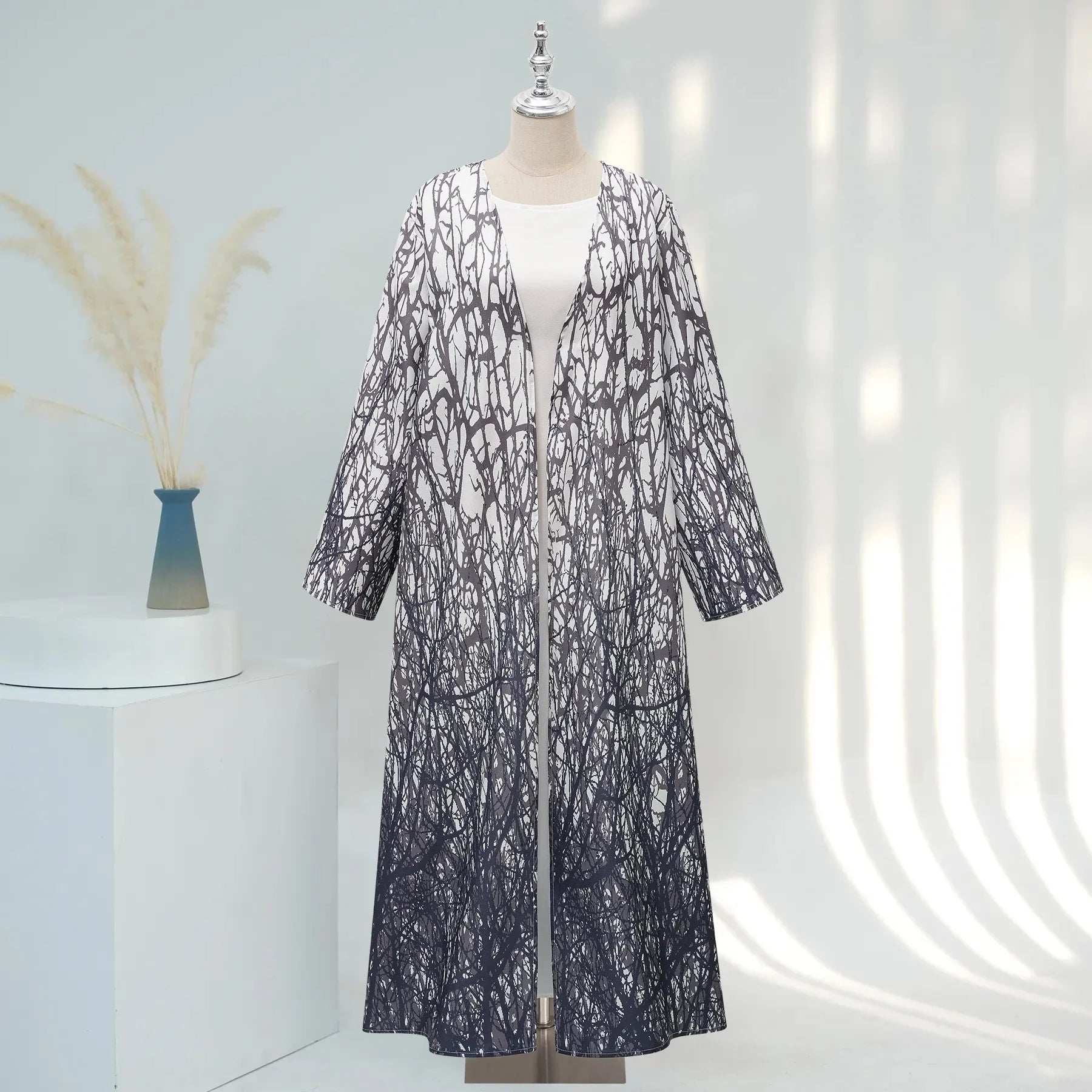 Grey Aura Abaya - Abaya Vida