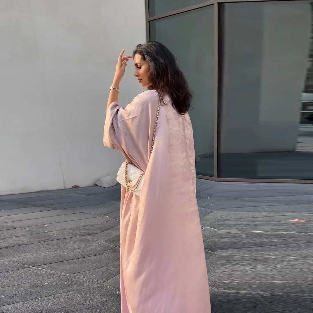 Luxe Satin Batwing Abaya - Abaya Vida