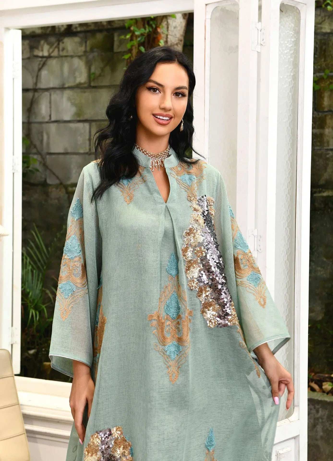 Midnight Radiance Abaya - Abaya Vida