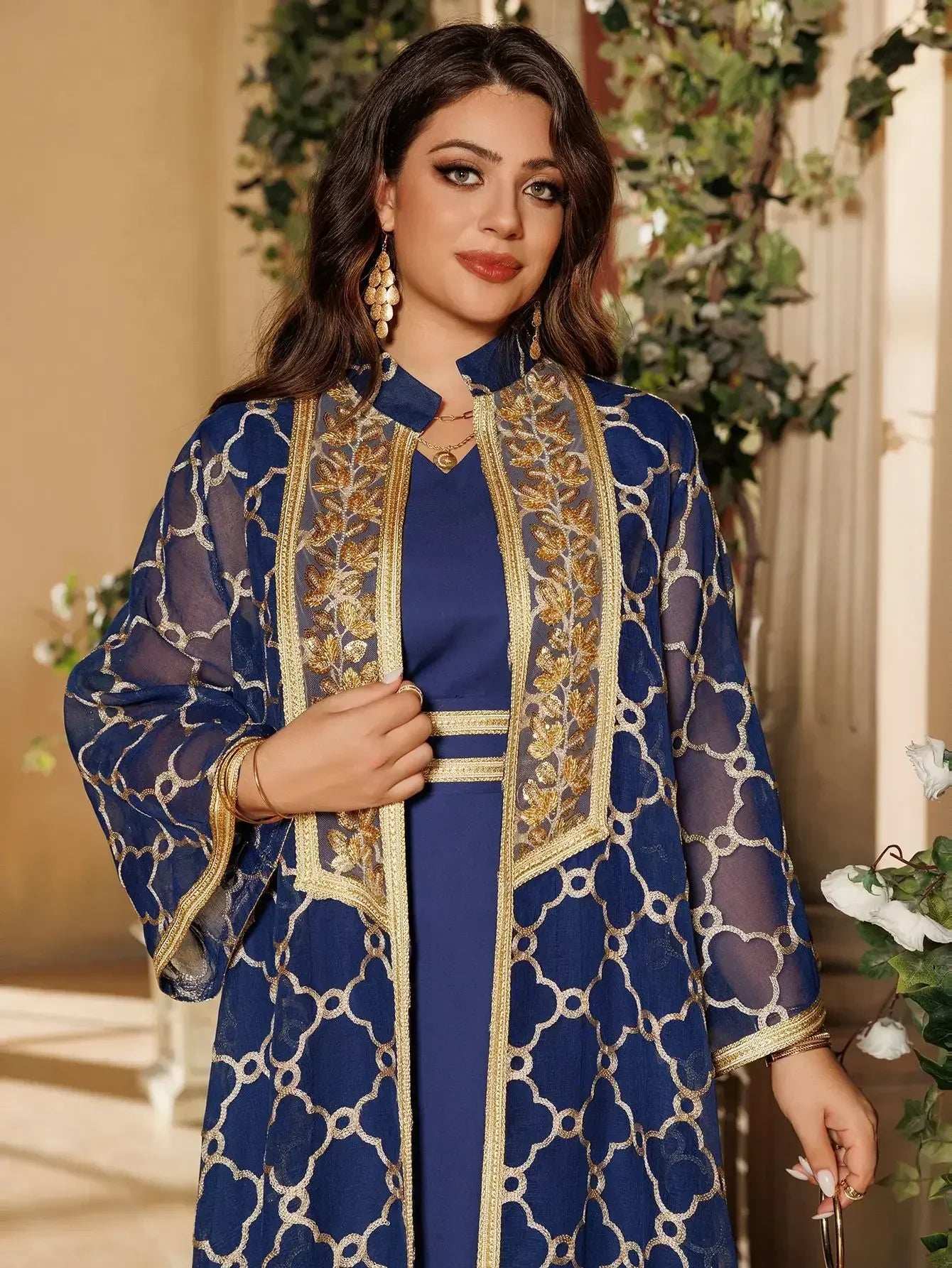Embroidered Eid Abaya Set - Abaya Vida