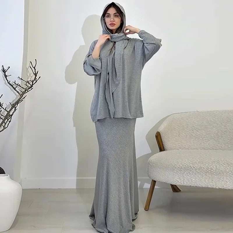 Modest Skirt Suit Set - Abaya Vida