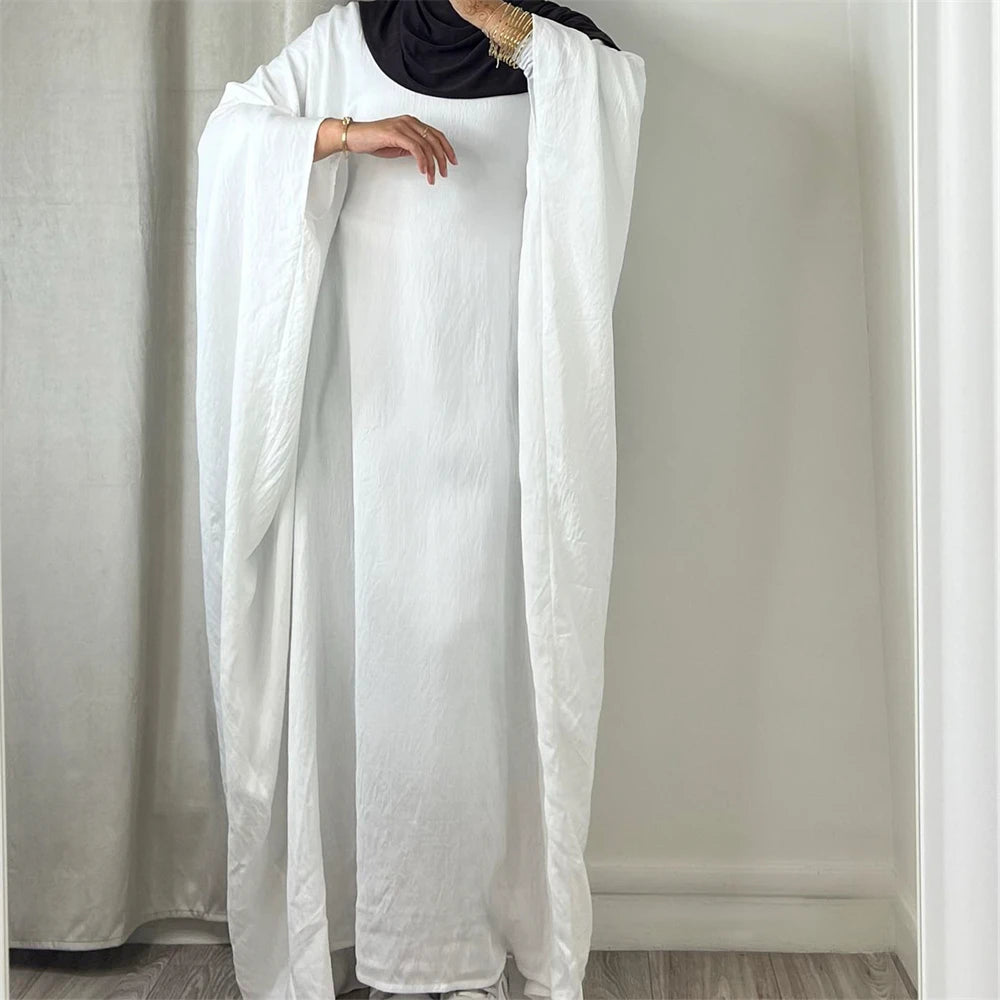 Soft Crepe Khimar Batwing Set with Hijab – Pullover Prayer Dress | AbayaVida