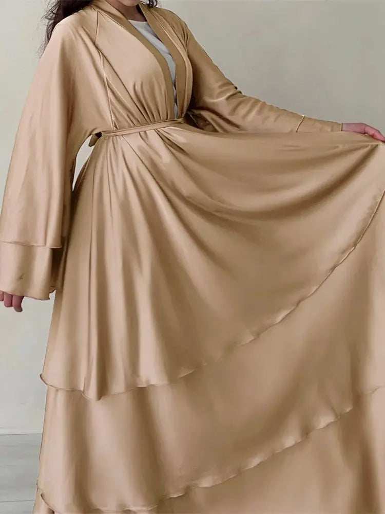 Satin Serenity Abaya - Abaya Vida