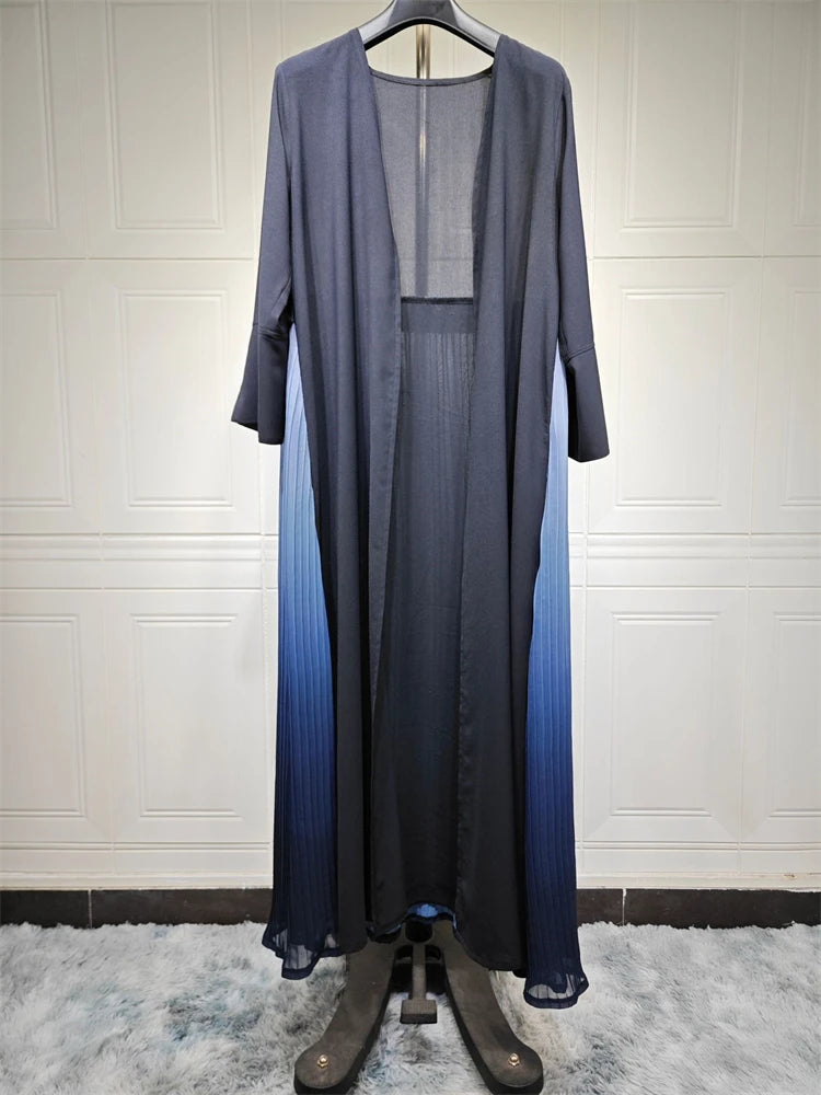 Open Chiffon Kimono Abaya – Flowing Layering Robe