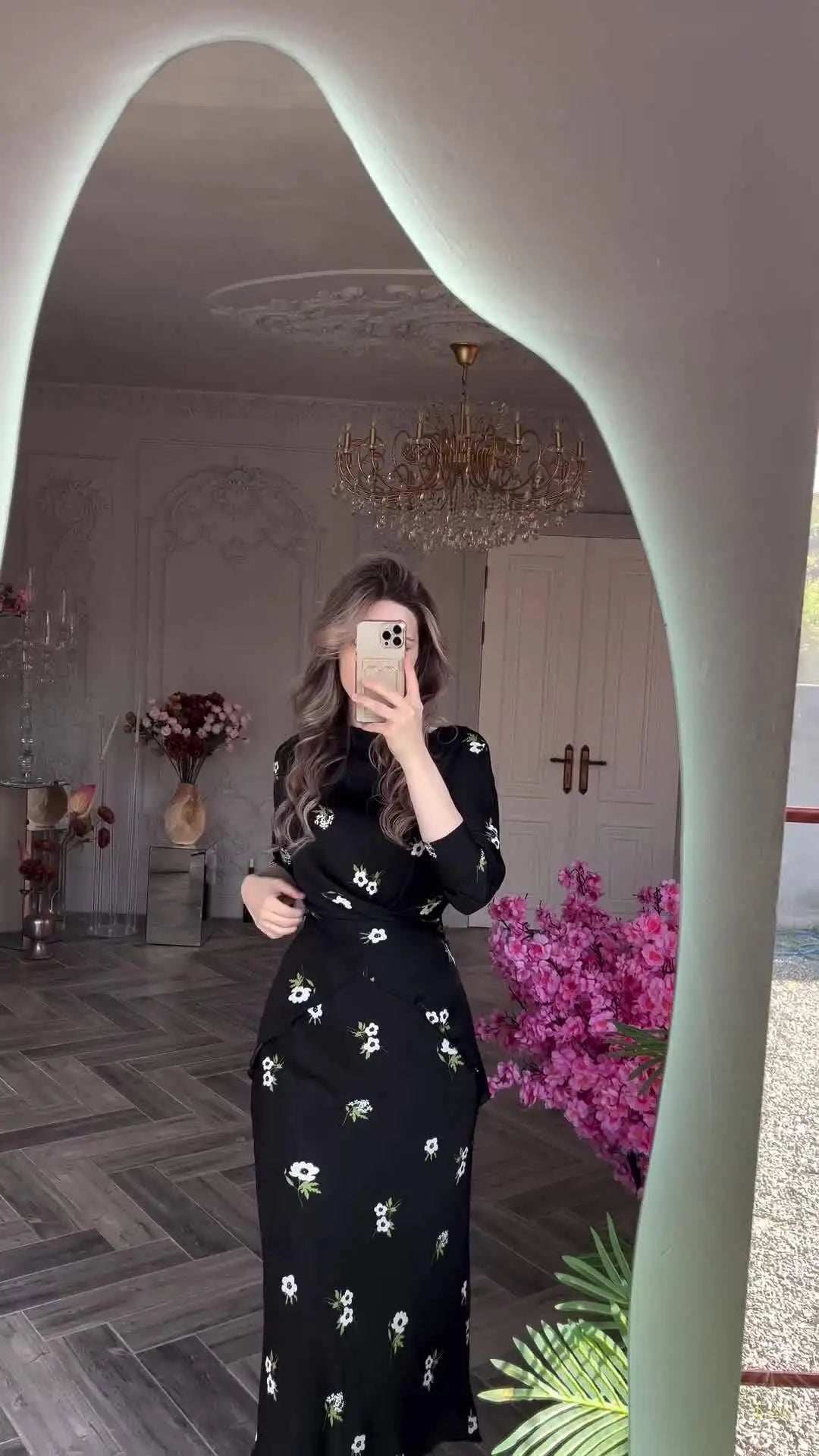 Desert Breeze Printed Abaya Suit - Abaya Vida