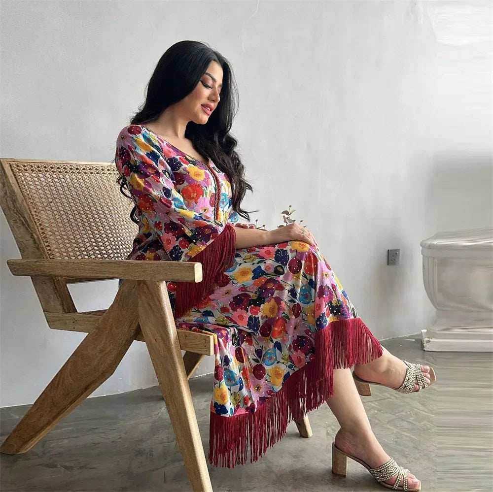 Tassel Grace Kaftan - Abaya Vida