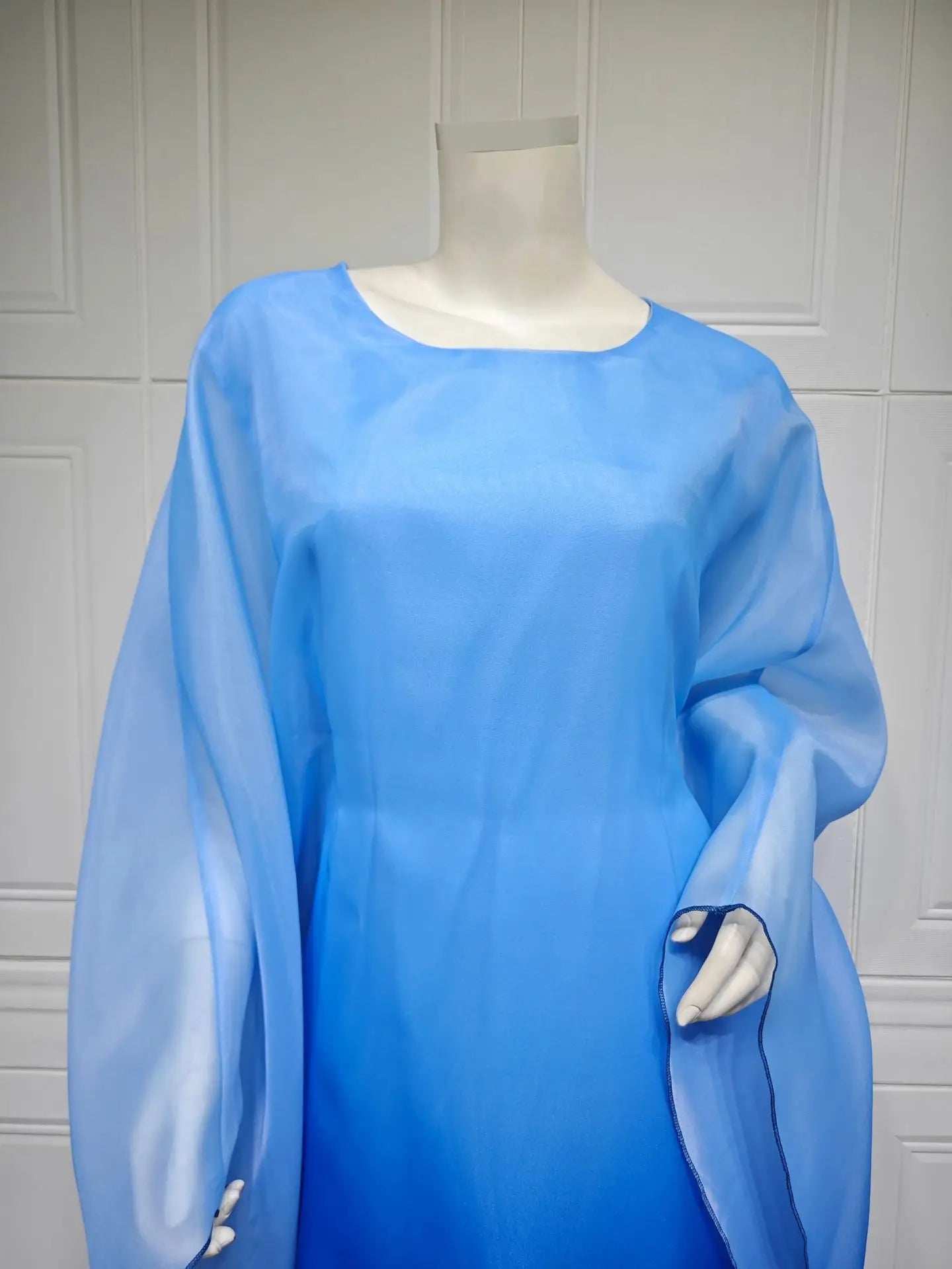 Gradient Satin Abaya - Abaya Vida