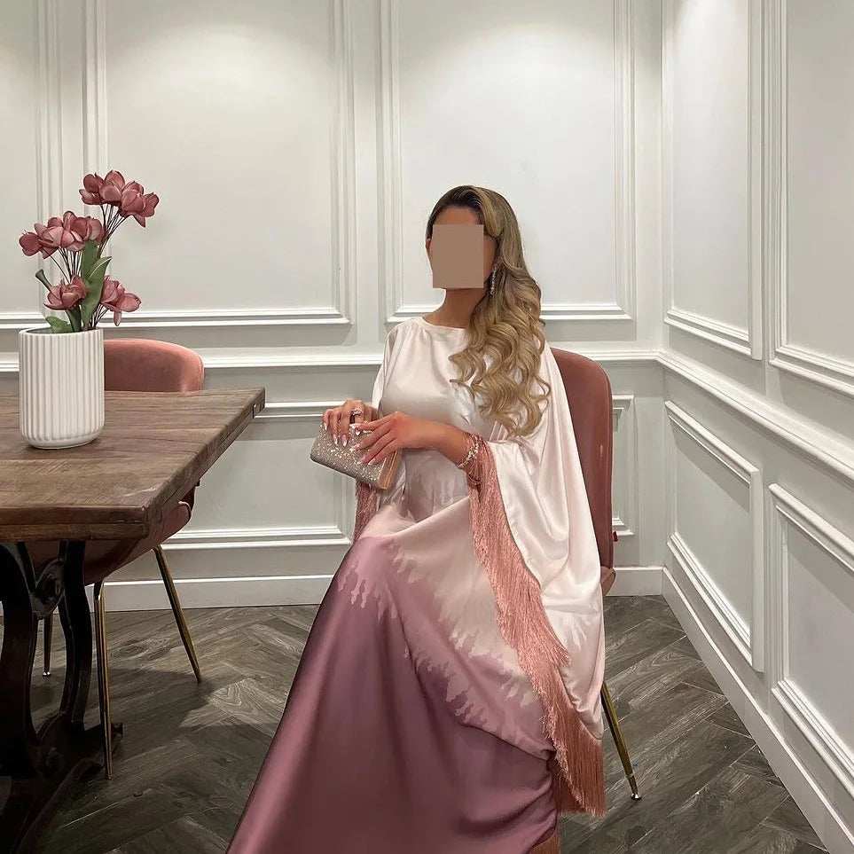 Gradient Tassel Dress - Abaya Vida