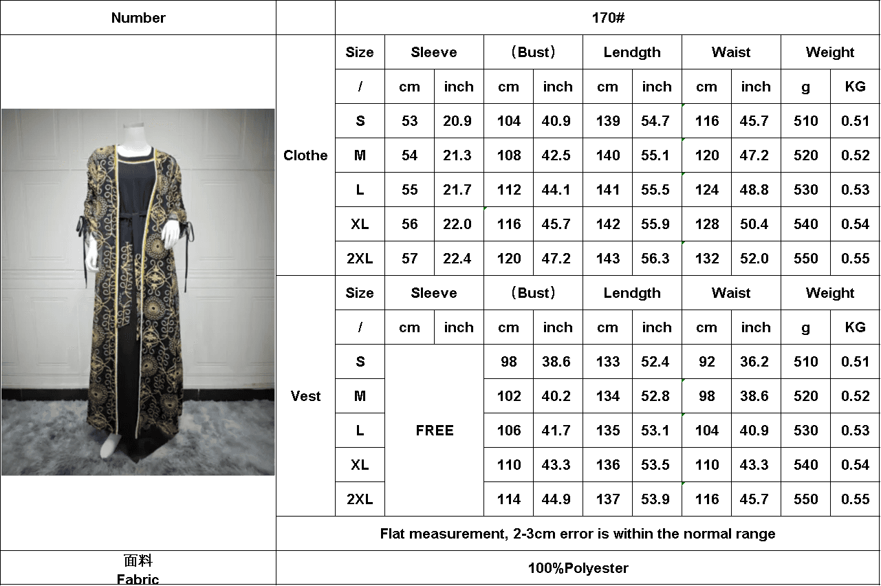 Green Floral Embroidered Abaya - Abaya Vida